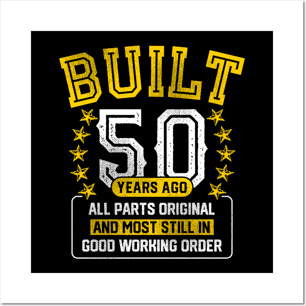 Funny 50th Birthday Shirt Adult 50 Years Old Joke Gift Wall Art by trendingoriginals